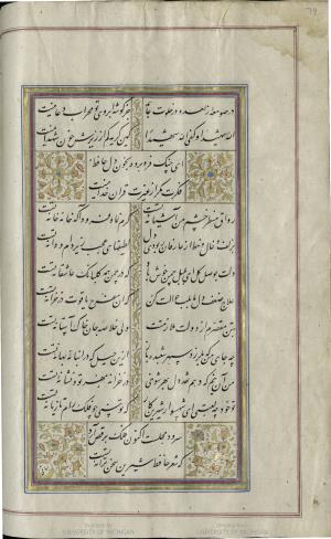 کتاب خواجه حافظ شیرازی به خط محمد ساوجی مورخ ۱۲۸۰ هجری قمری » تصویر 80