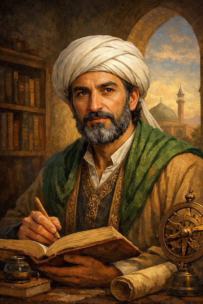 تصویر جنید شیرازی تولید شده توسط هوش مصنوعی