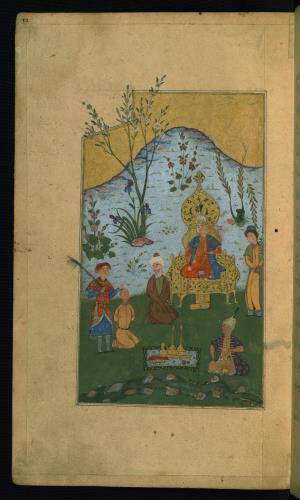 بوستان سعدی مذهب و مصور قرن دهم هجری قمری ایران » تصویر 30