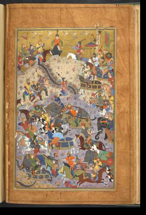 گلستان سعدی به خط کاتب سلطانی میر علی حسینی به سال ۹۷۵ هجری قمری در بخارا » تصویر 37