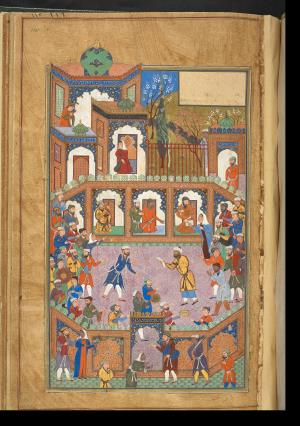 گلستان سعدی به خط کاتب سلطانی میر علی حسینی به سال ۹۷۵ هجری قمری در بخارا » تصویر 238