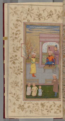 گلستان سعدی خوشنویسی شده و مذهب مورخ بیستم شوال ۱۱۳۵ هجری قمری » تصویر 39