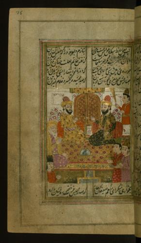 دیوان حافظ نسخه‌برداری شده توسط غلام محمد معروف بن ملامحمد قاسم همدانی مورخ ۱۲۱۰ هجری قمری در هند » تصویر 155
