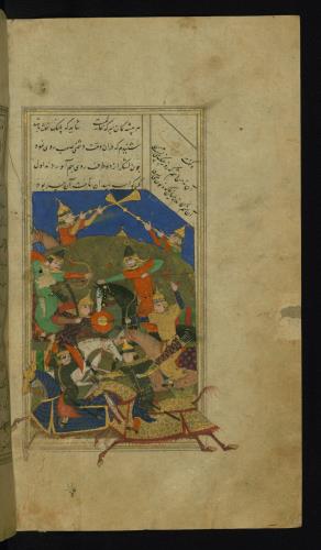 کلیات سعدی مذهب و مصور نسخه‌برداری شده در ۹۲۶ هجری قمری » تصویر 99
